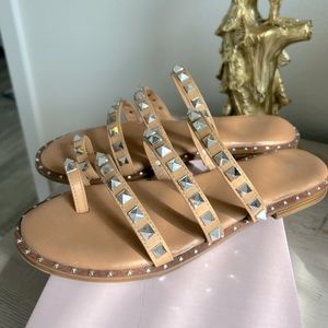 Studded Nude Sandals